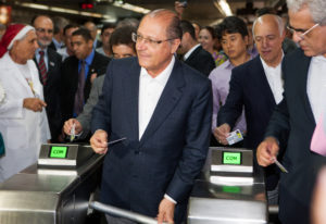 Alckmin visitou estação Corinthians-Itaquera