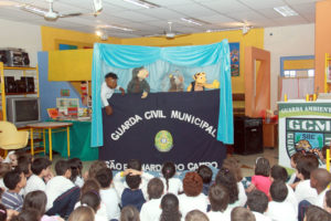 São Bernardo usa teatro de fantoches como ação preventiva de segurança