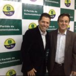 Gilberto Costa e Adilson Barroso - presidene nacional do PEN