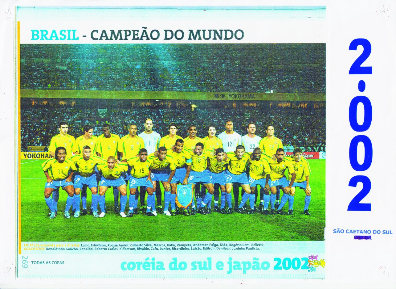 Ás vésperas da Copa do Mundo que se aproxima na Rússia o Cantinho do Zezé faz a lembrança da conquista de 2002 com os seguintes astros do futebol brasileiro, lembrando as conquistas de 1958, 1962, 1970, 1994, é a hora, a vez de lembrar o ano de 2002 com epigrafado abaixo os campeões